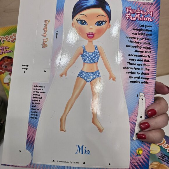 Set Of 4 Dress Up Dolls  Paper Doll Books Uncut Fashions - Picture 11 of 16